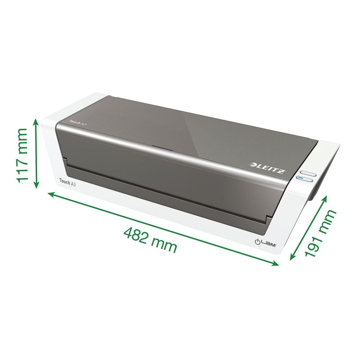 LEITZ Laminiergerät iLAM Touch 2 7474, max. Format A3, 1000 mm/Minute