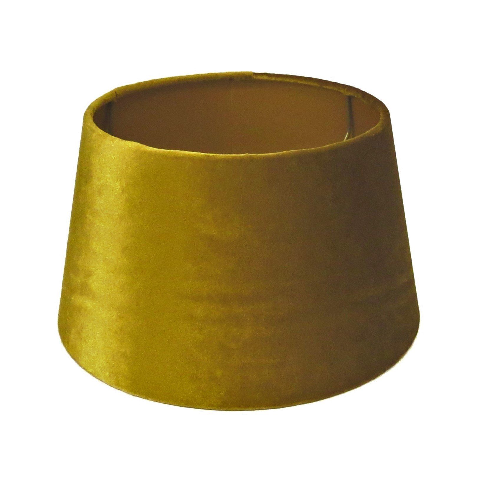 colmore Lampenschirm Lampenschirm Tisch Gold Samt Rund E27, Samt