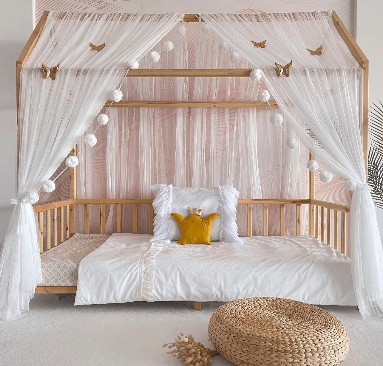 Baby Fancyroom Betthimmel Betthimmel Tüll Hausbett günstig online kaufen