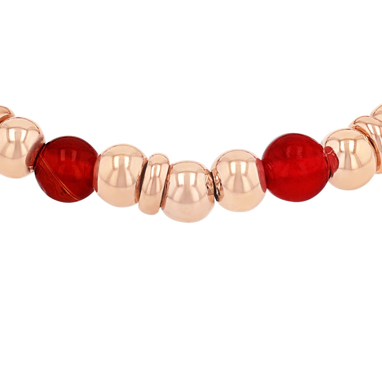 s.Oliver Armband, mit Chalcedon, Chalcedon, Achat