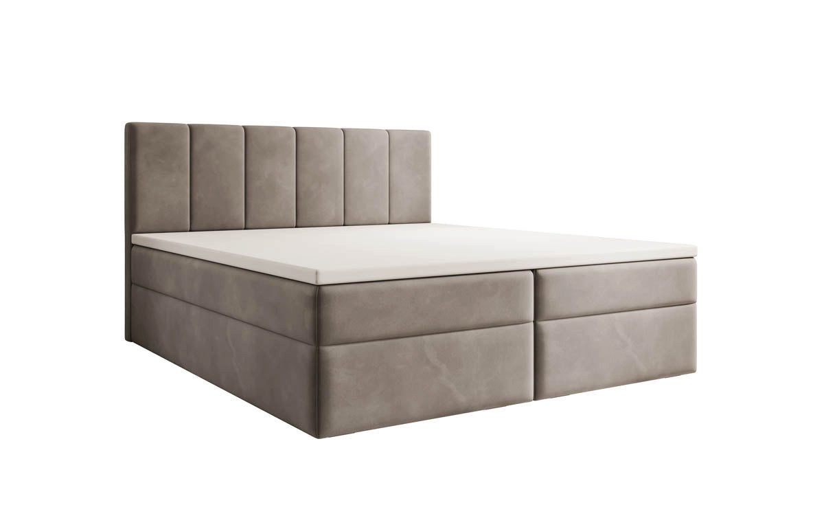 Luxusbetten24 Boxspringbett Aurelia Samt, mit Stauraum günstig online kaufen