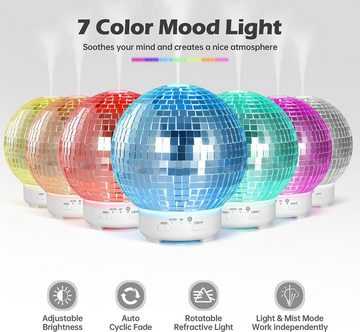 Novzep Luftbefeuchter Aromatherapie Öl Diffusor Drehbar Mit 7 Farben Stimmungslicht
