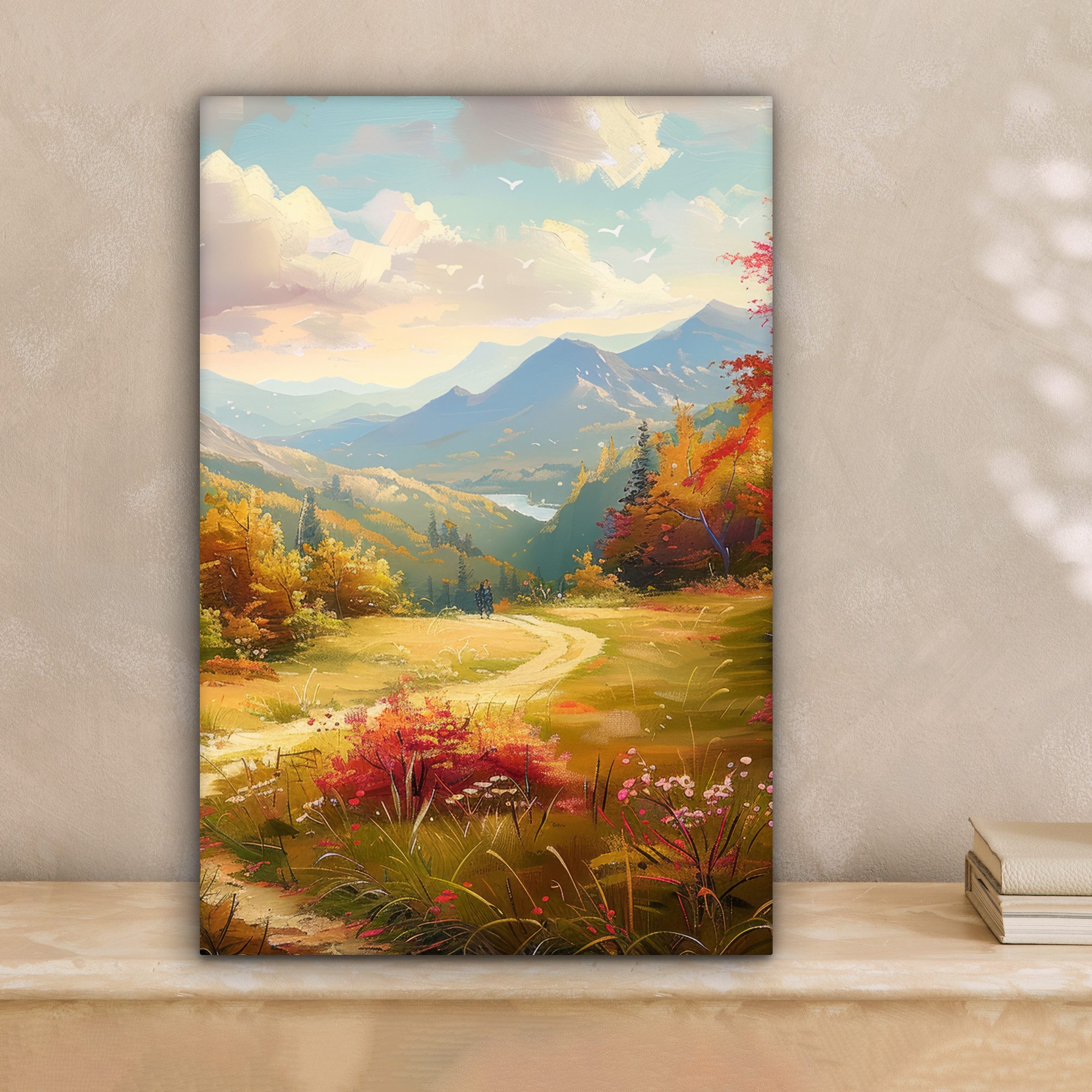 OneMillionCanvasses® Leinwandbild Landschaft - Illustration - Natur, Fotodr günstig online kaufen