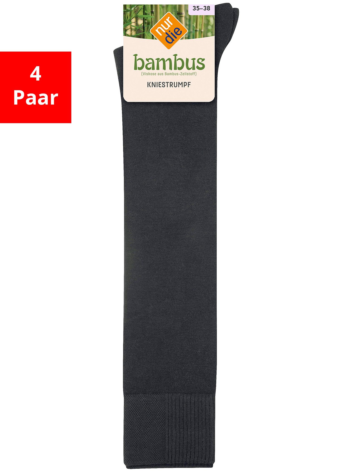 Nur Die Kniestrümpfe Kniestrumpf Bambus (4-Paar)