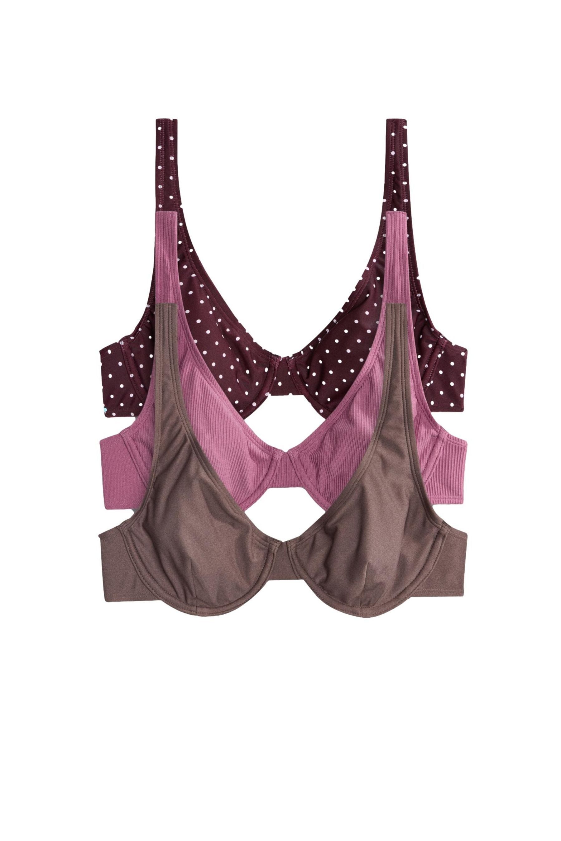 Bügel-Bikini-Top The Set Bikinioberteil mit Bügel, 3er-Pack