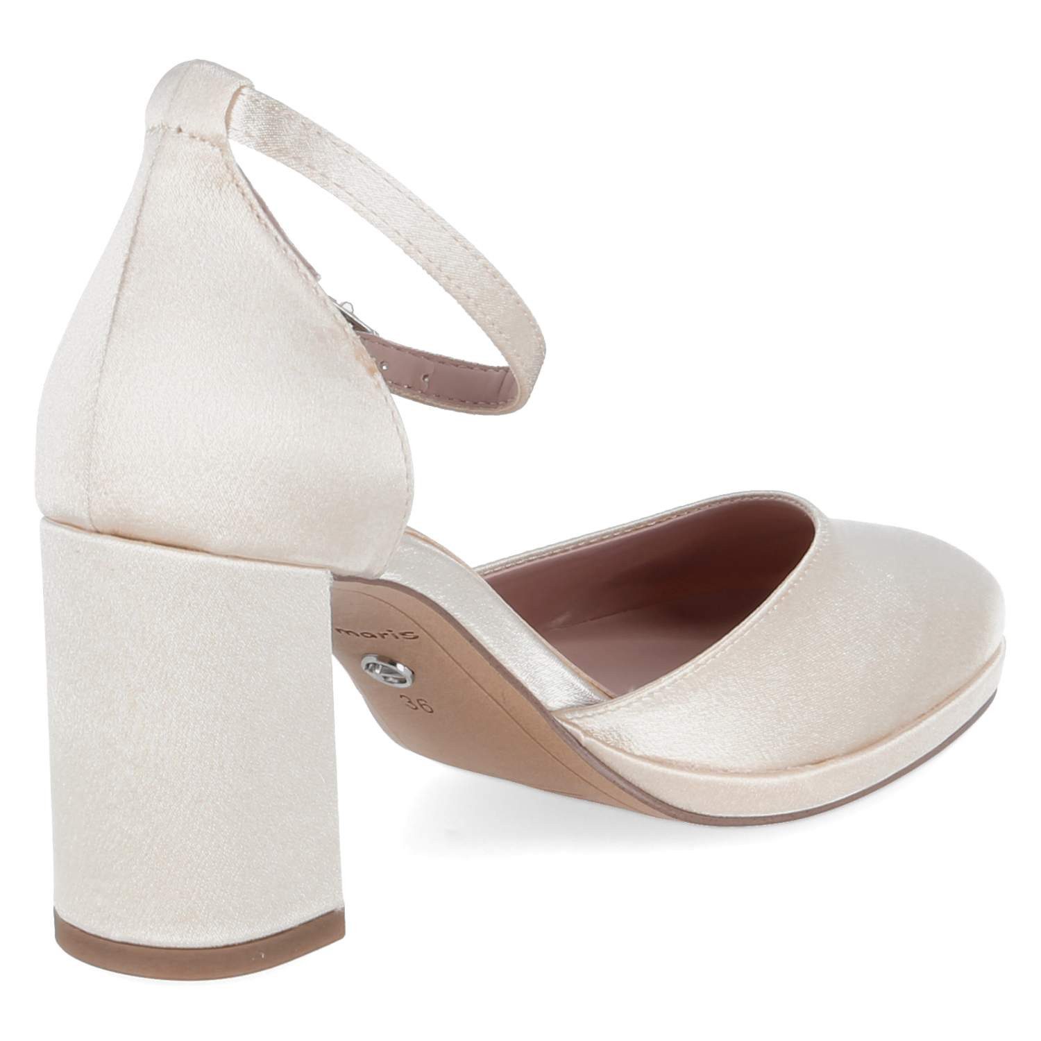 Tamaris Tamaris 1-22463-45-229 Damen Textil weiss Keilpumps