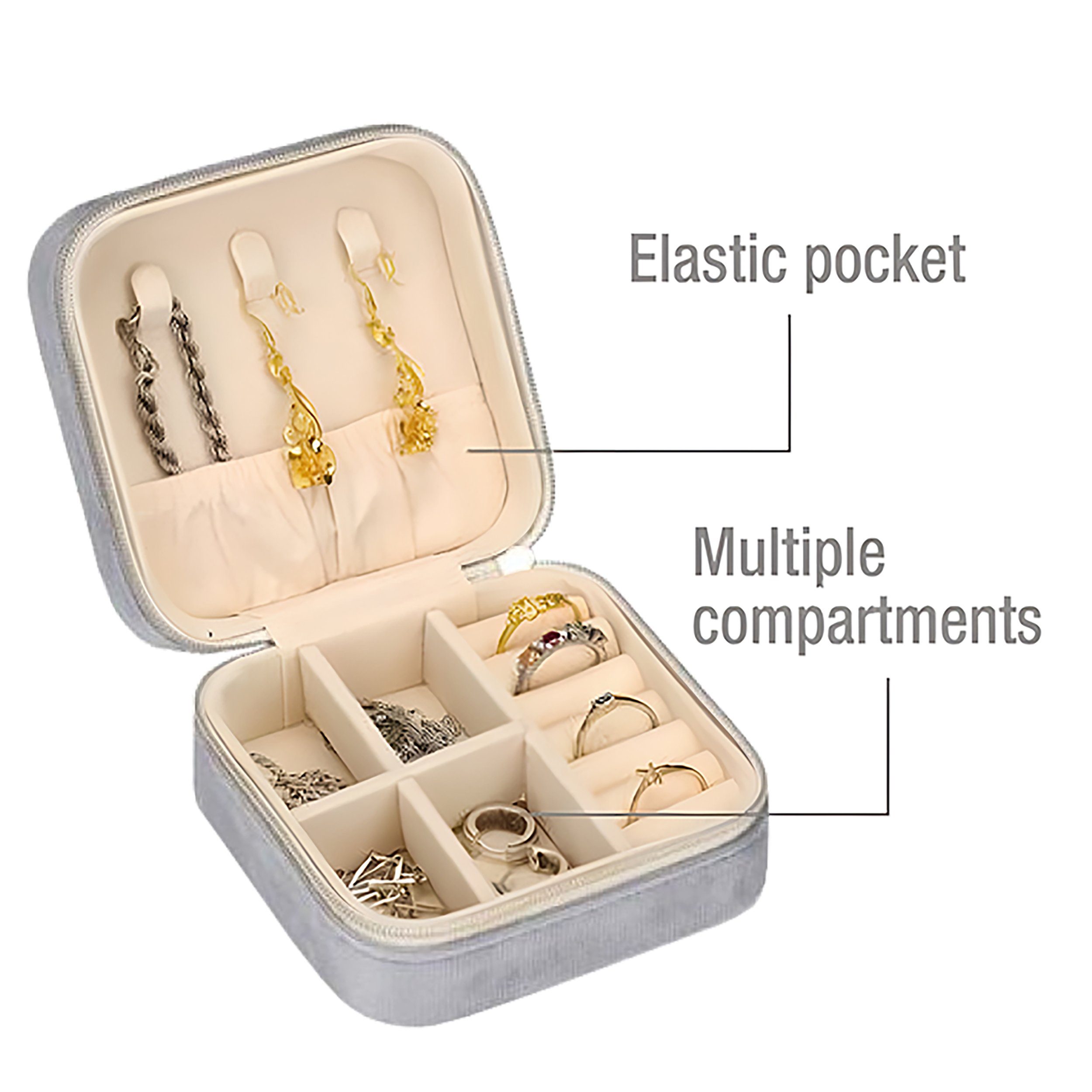 Touch of Beauty Schmuckkasten VELVET SCHMUCKBOX Schmuckkasten Schmuckkästch günstig online kaufen