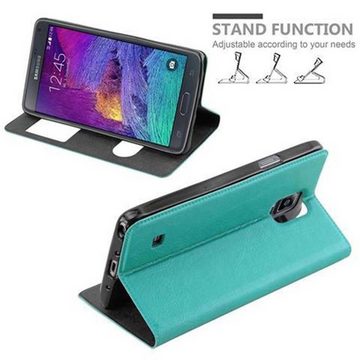 Cadorabo Handyhülle Samsung Galaxy NOTE 4 Samsung Galaxy NOTE 4, Klappbare Handy Schutzhülle - Hülle - mit Standfunktion und Kartenfach