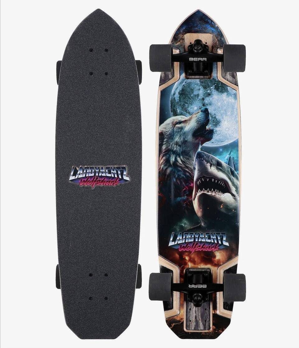 Landyachtz Longboard WOLFSHARK 35 – Downhill/Freeride, Ahornholz (1-St)
