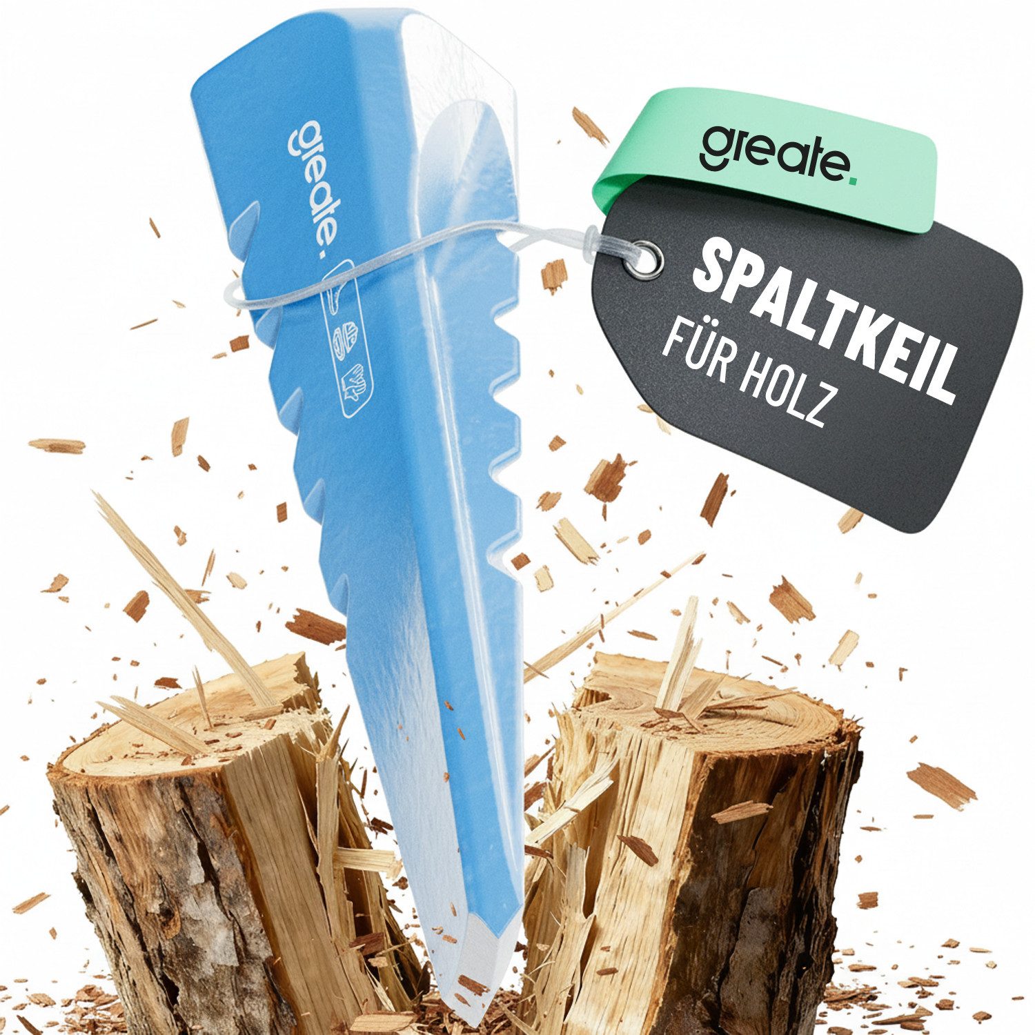 greate. Drehspaltkeil Spaltkeil für Holz aus Stahl - Drehspaltkeil, Holzspalter Keil, (1-St)