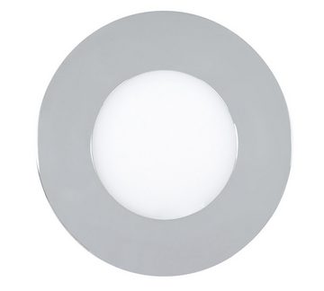 Rabalux LED Deckenspots "Lois" Metall, silber, rund, 3W, neutralweiß, 170lm, ø90mm, mit Leuchtmittel wassergeschützt, neutralweiß