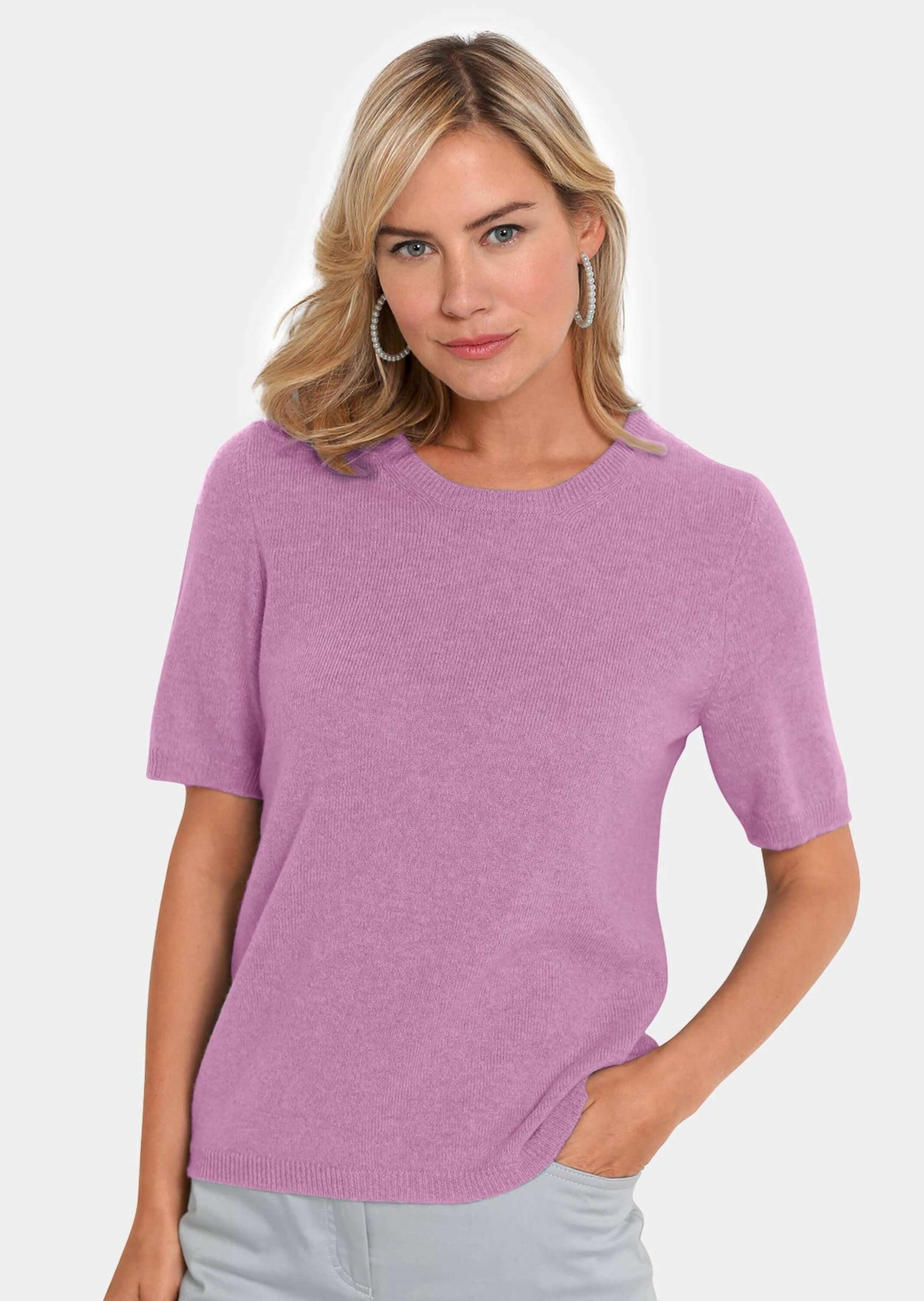 GOLDNER Kurzarmpullover Halbarmpullover mit Rundhals aus günstig online kaufen