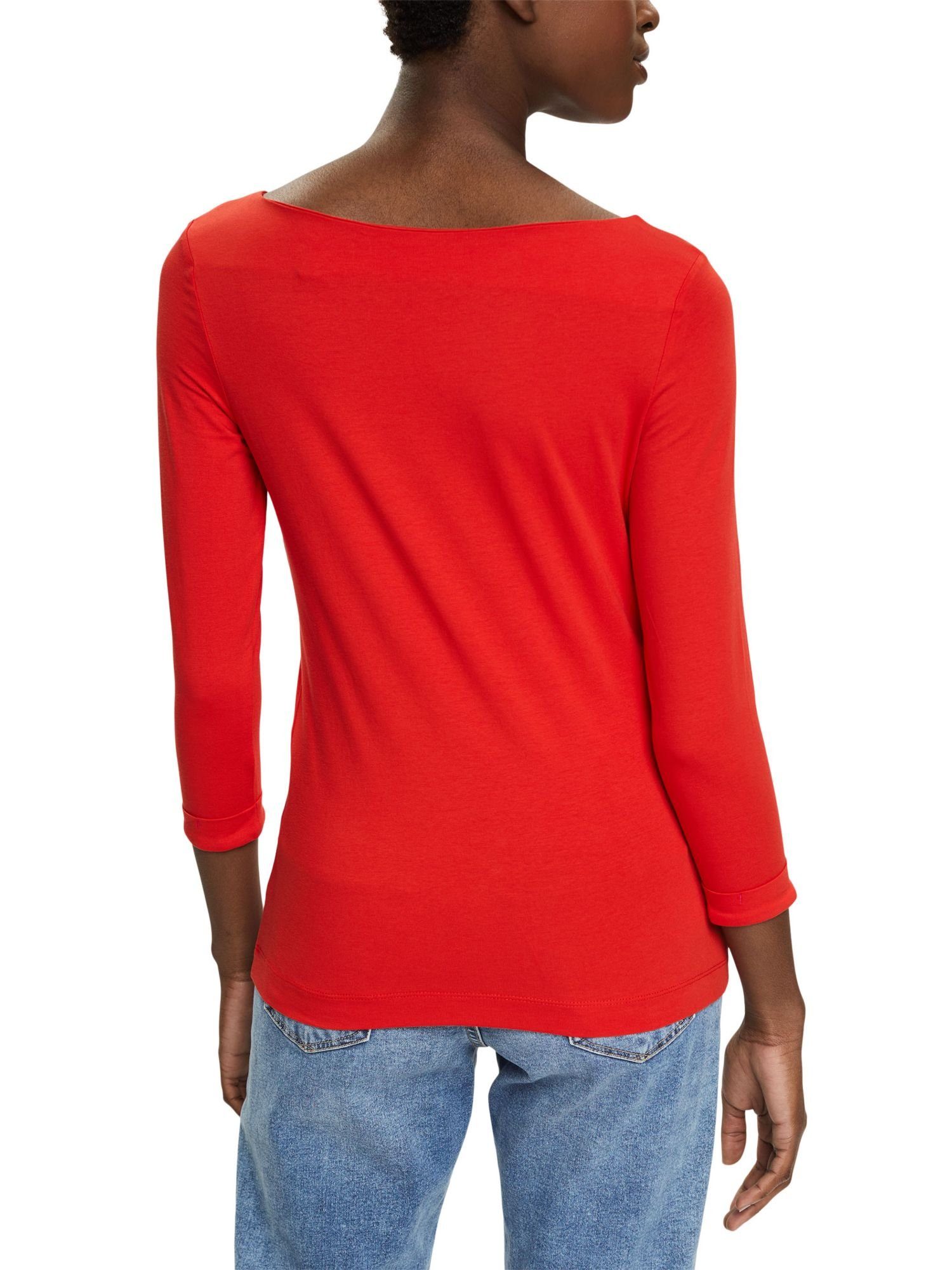 3/4-Arm-Shirt ORANGE RED 3/4-Ärmeln Shirt Esprit mit