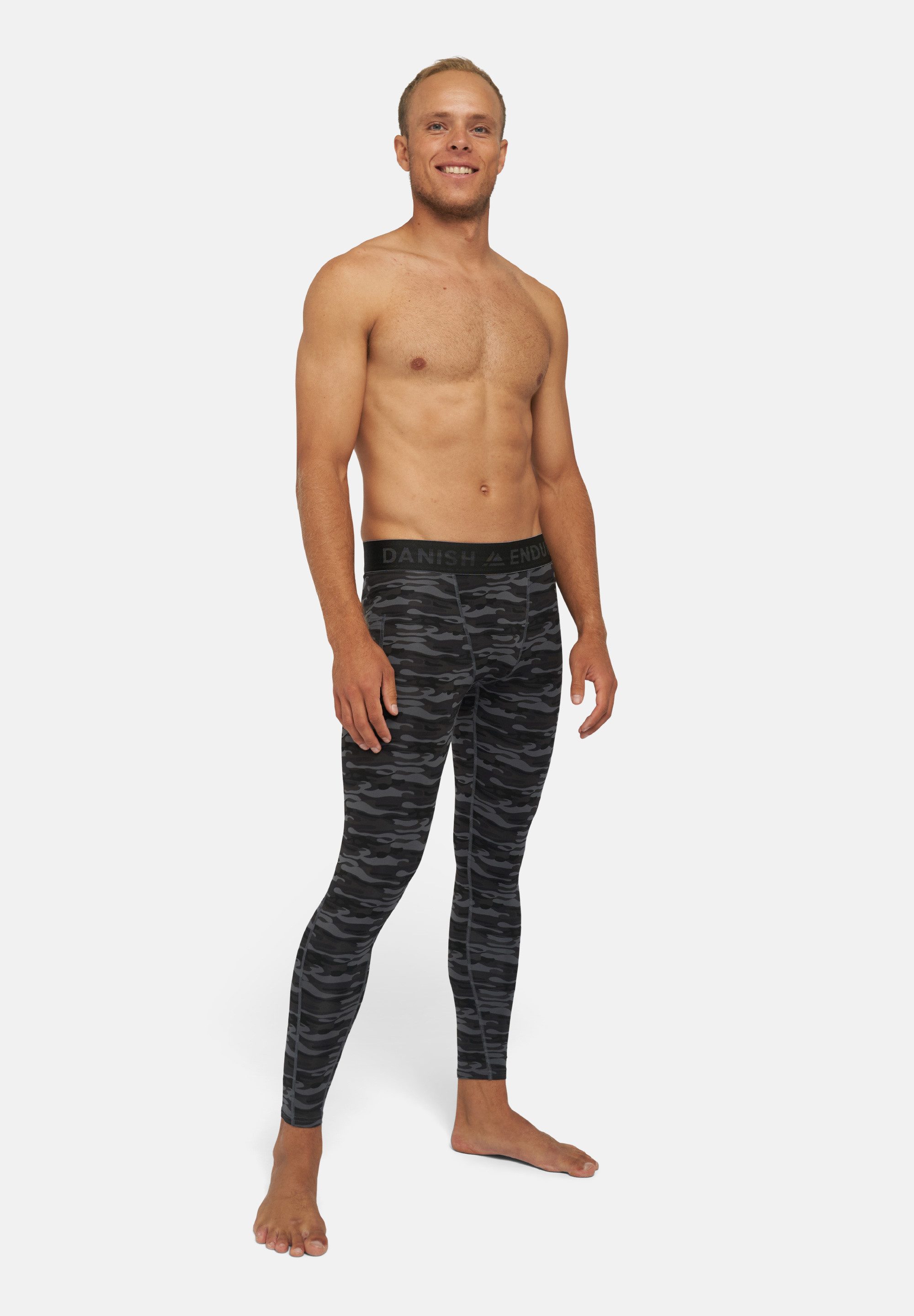 DANISH ENDURANCE Leggings Power Compression (2er-Pack) Lange Laufhose mit Taschen, reduziert Muskelkontraktionen