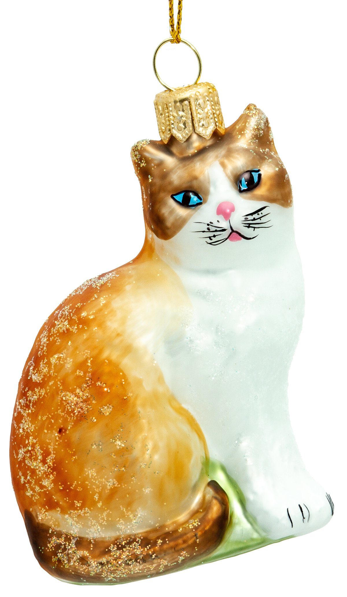 SIKORA Christbaumschmuck BS705 Katze Glas Figur Premium Weihnachtsbaum Anhä günstig online kaufen