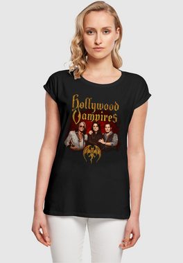 Merchcode T-Shirt Merchcode Damen Ladies Hollywood Vampires - Group Photo T-Shirt (1-tlg)