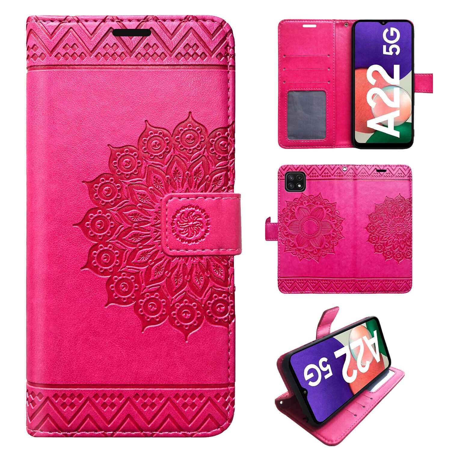 betterfon Handyhülle Handytasche für Samsung Galaxy A22 5G Klapphülle, Wallet Case mit Kartenfächern Magnetverschluss und weicher Innenhülle