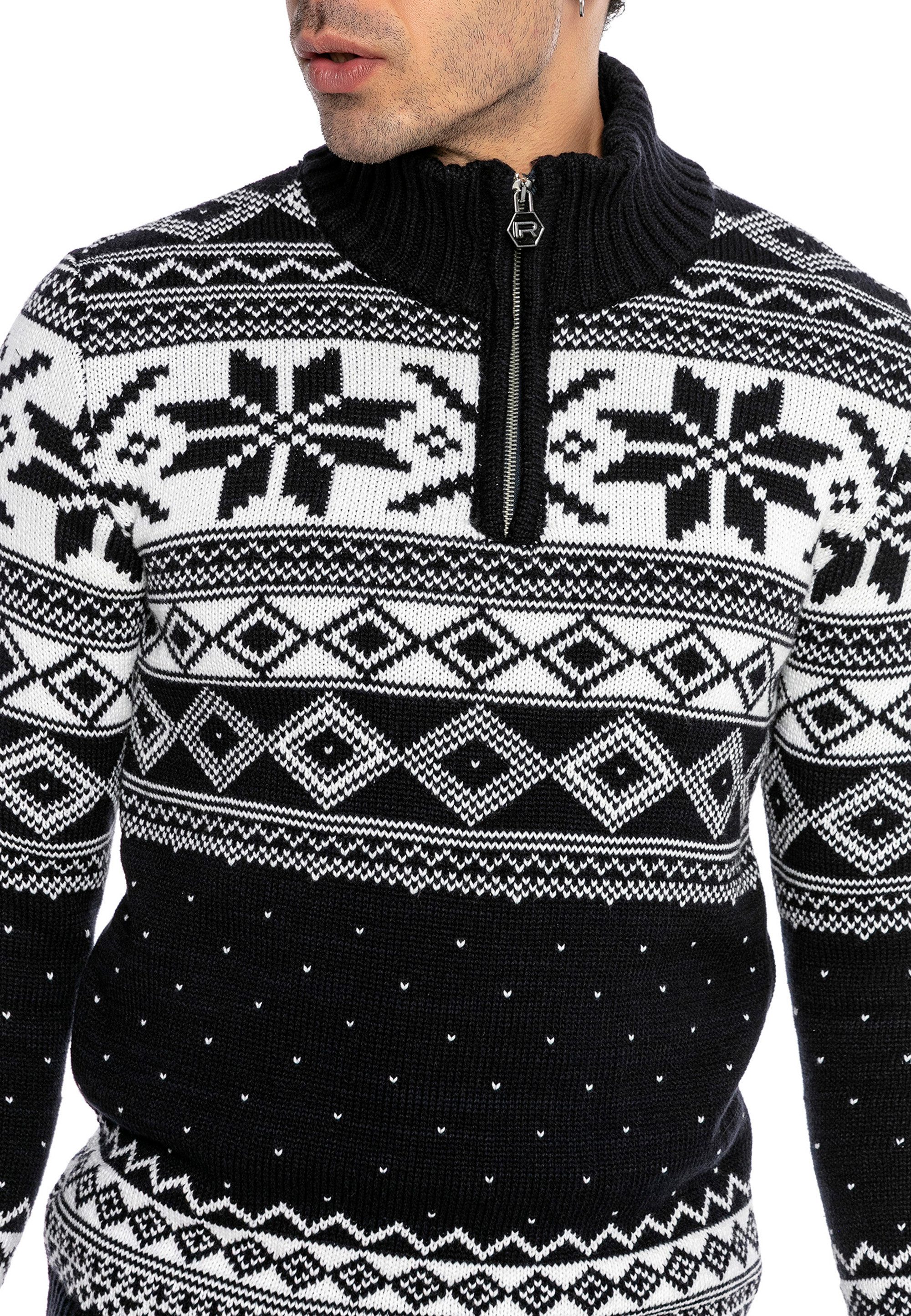 RedBridge Strickpullover mit angesagtem norwegischem Muster Festliches Norw günstig online kaufen