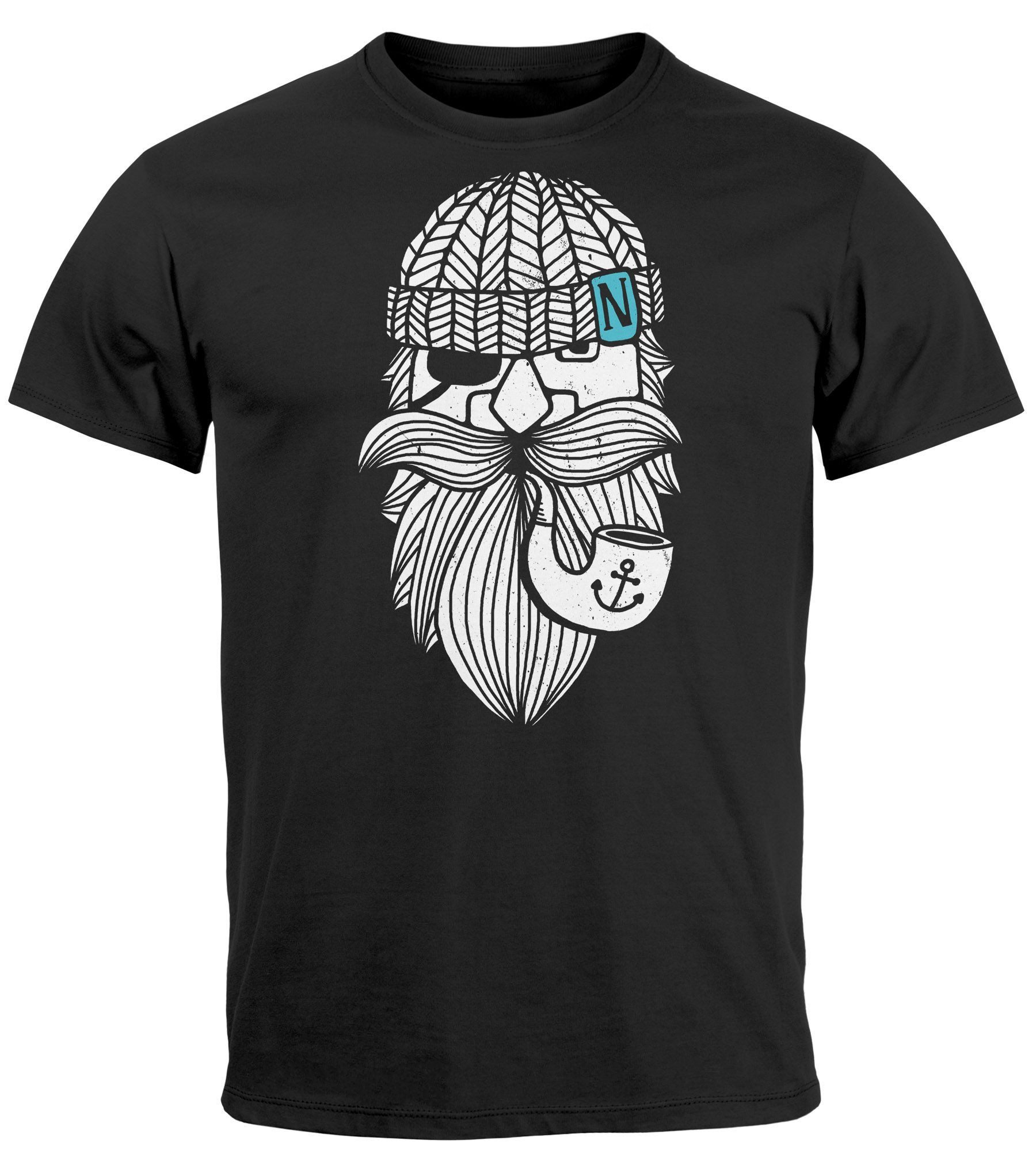 Neverless Print-Shirt Herren T-Shirt Printshirt Seemann günstig online kaufen