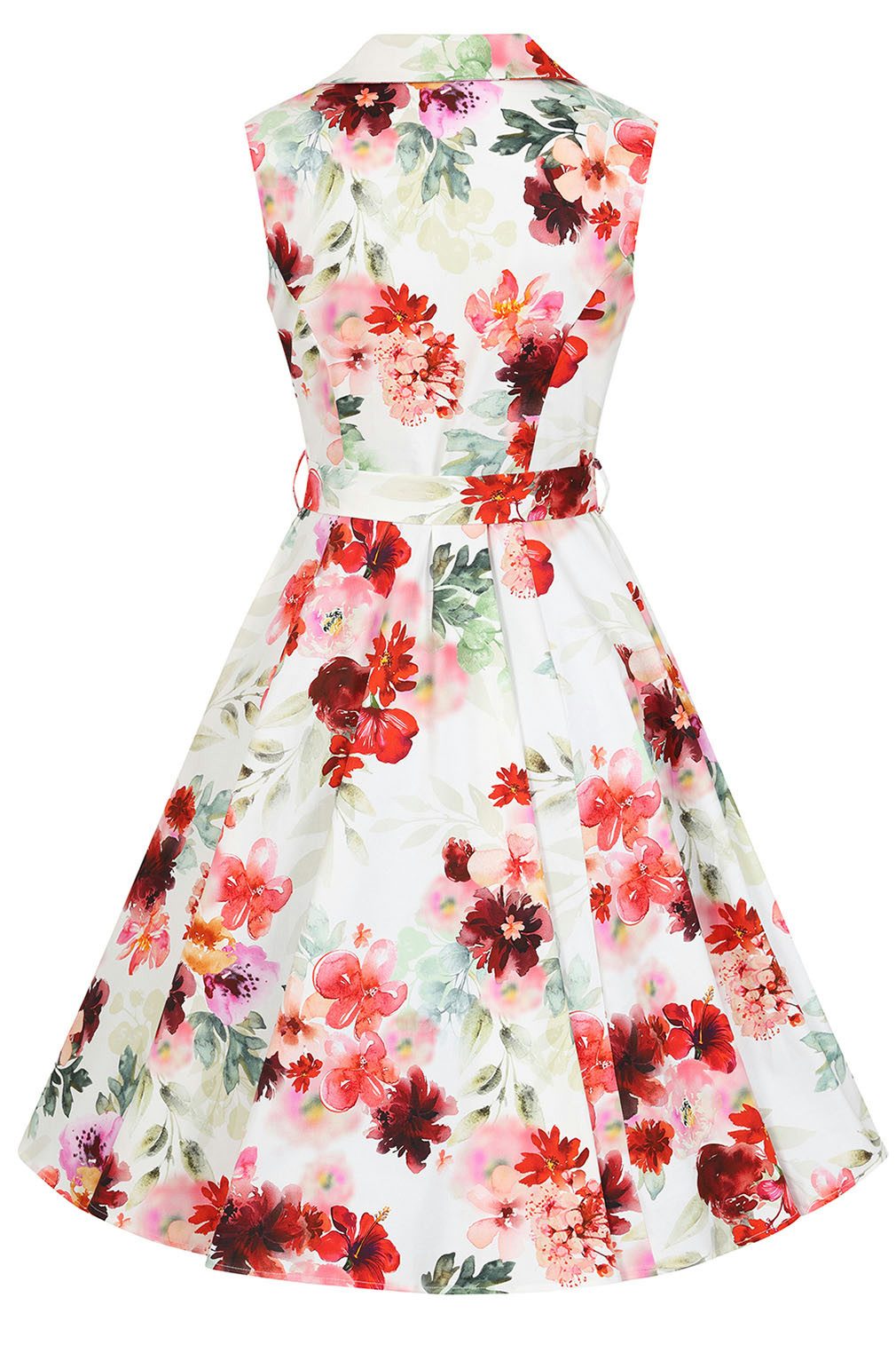 Hearts & Roses London A-Linien-Kleid Adelyn Floral Retro Vintage Fit-N-Flare 50er