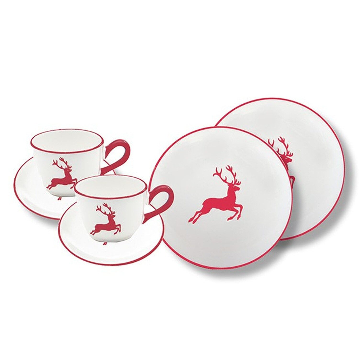 Gmundner Keramik Kaffeeservice Breakfast for two Classic, Keramik