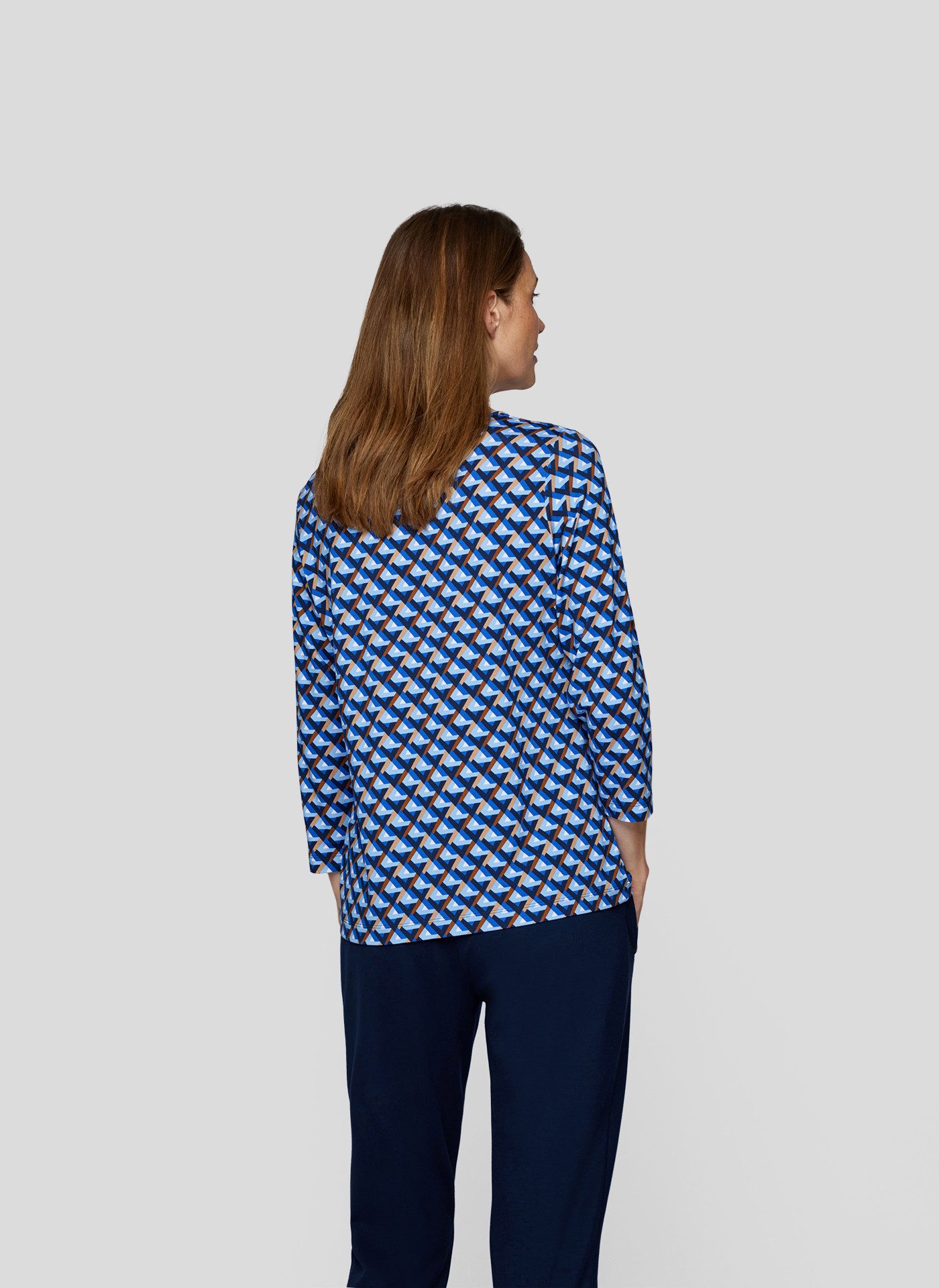 Rabe 3/4-Arm-Shirt mit grafischem Muster günstig online kaufen