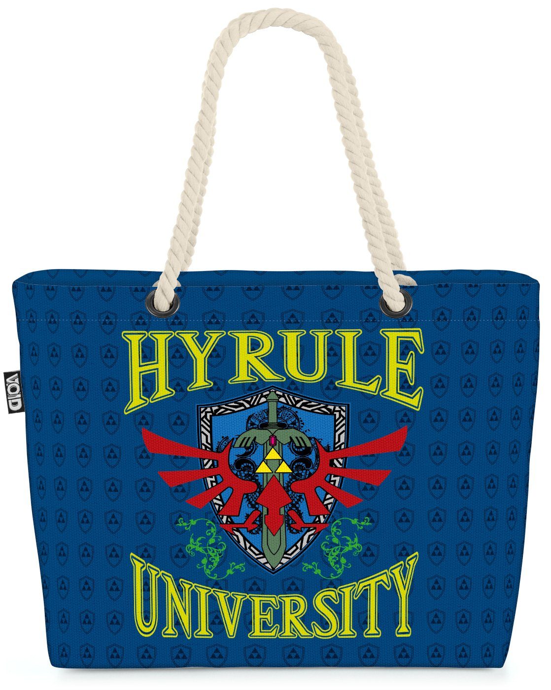VOID Strandtasche (1-tlg), University Hyrule Shopper Bag link game gamer boy wii zelda blau