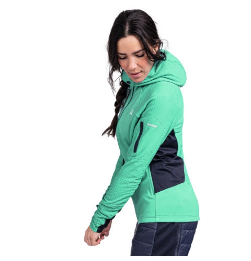 Schöffel Fleecejacke Rotbach Hoody (Kapuze, 2-Wege-Stretch, schnelltrocknend, atmungsaktiv)