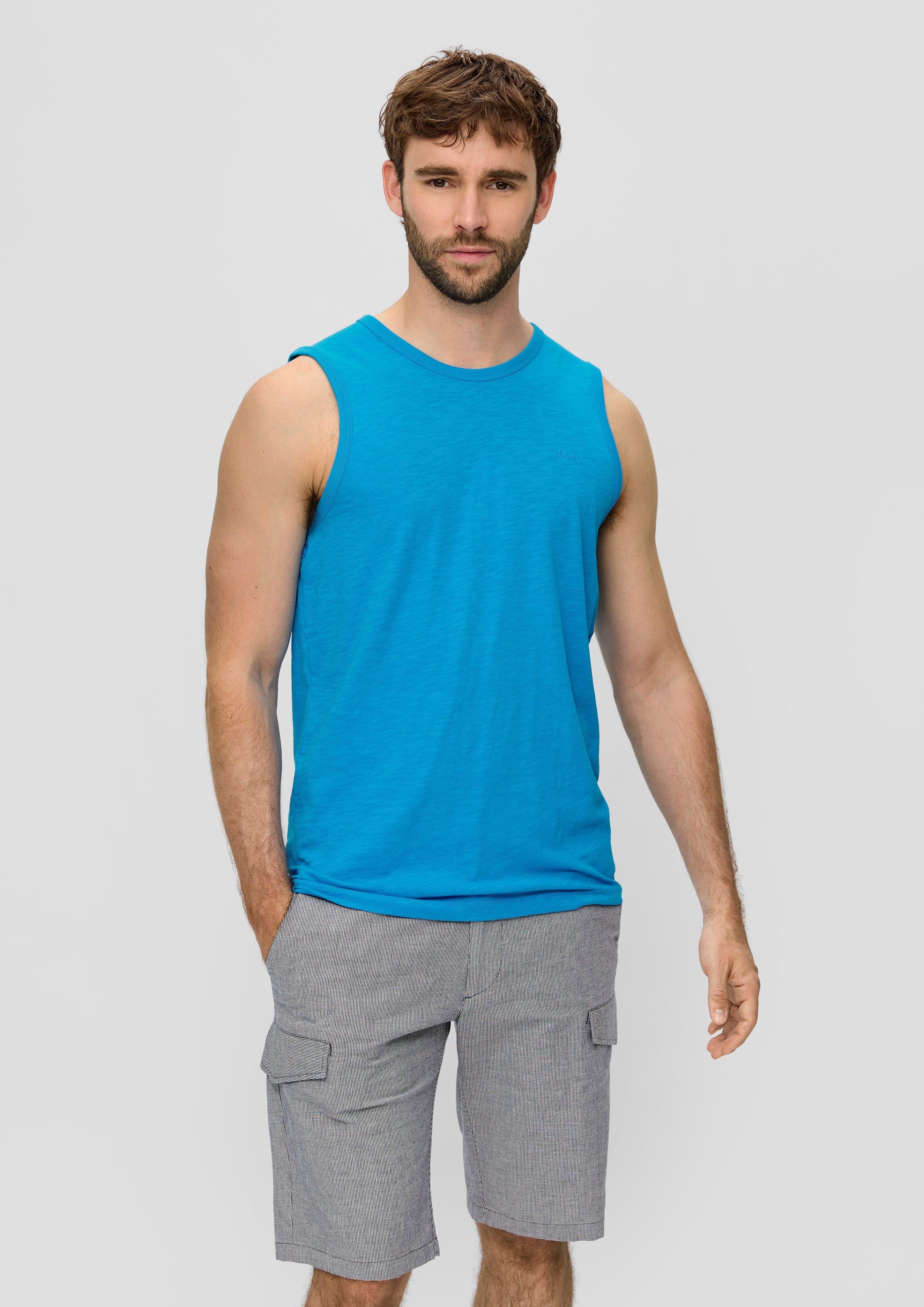 s.Oliver Shirttop Ärmelloses Shirt aus Baumwolle günstig online kaufen