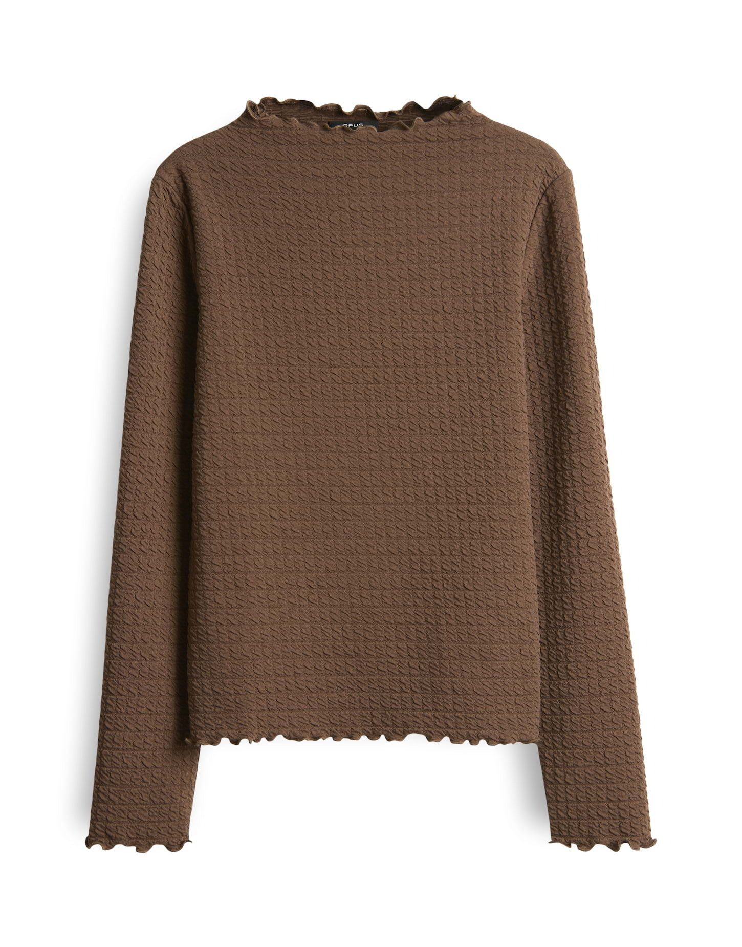 OPUS Longsleeve SIRKEN Slim strukturiert mit Kurbelkanten schmale Passform, günstig online kaufen