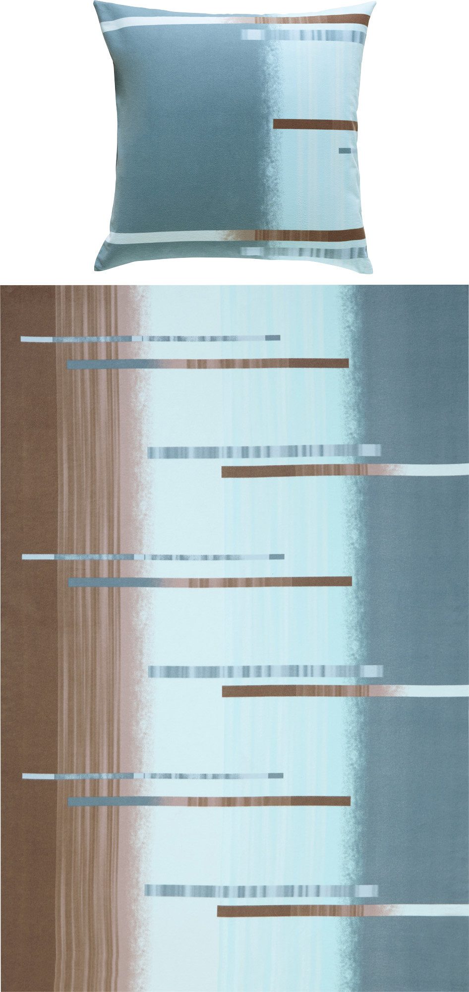 Erwin Müller Bettwäsche Bettwäsche, Baumwolle, Edelflanell Streifen/Grafik