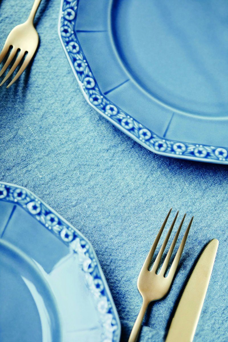 Rosenthal Speiseteller Maria Dream Blue Speiseteller 26 cm, Teller Flach