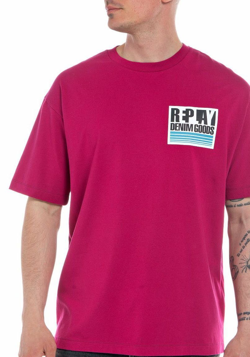 T-Shirt Replay cyclamen