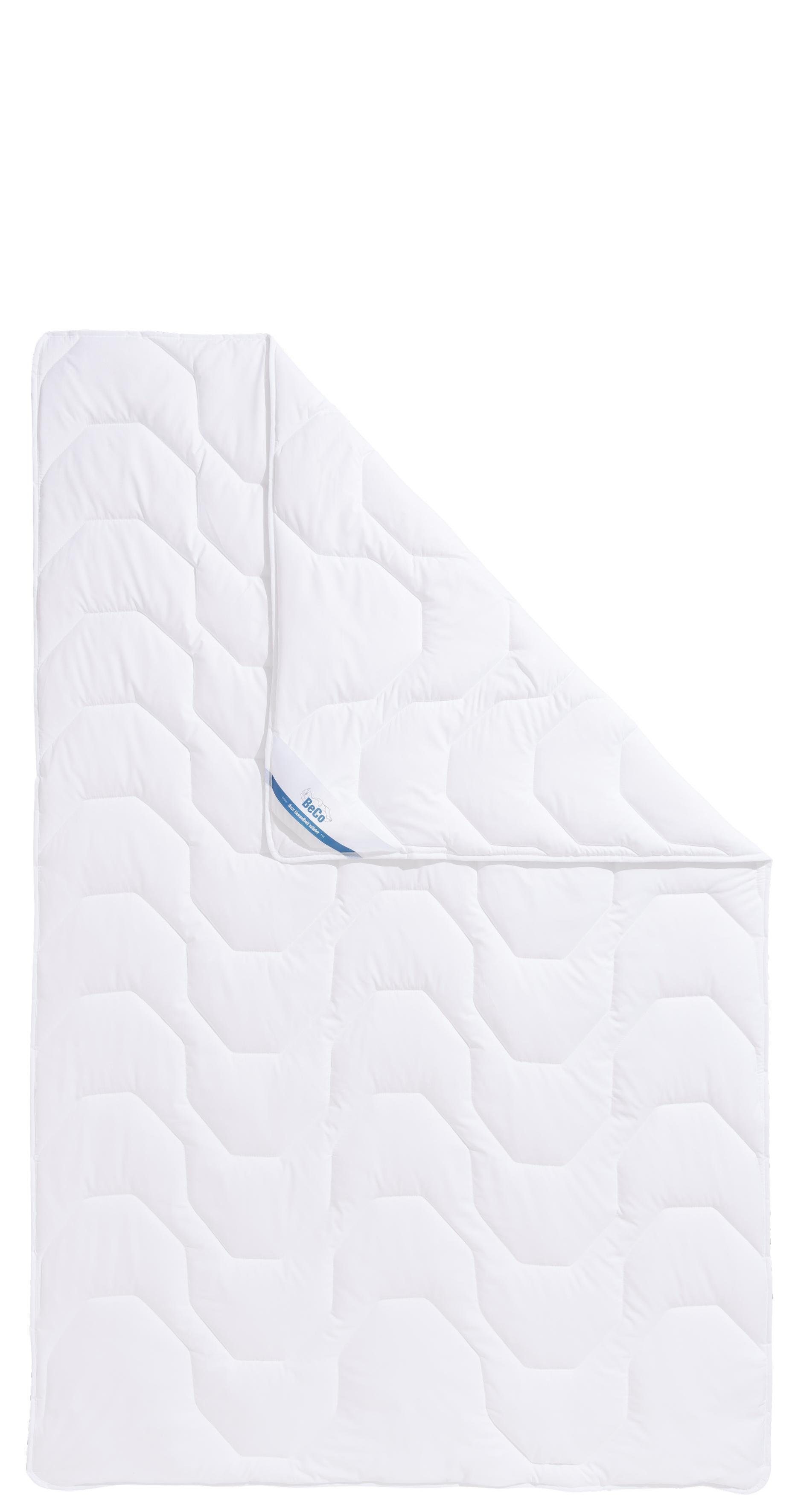 Beco Kunstfaserbettdecke Antibac, Füllung: 100% Polyester, Bezug: Microfaser, Ideal für Hausstauballergiker und Personen mit hohen Hygieneansprüchen