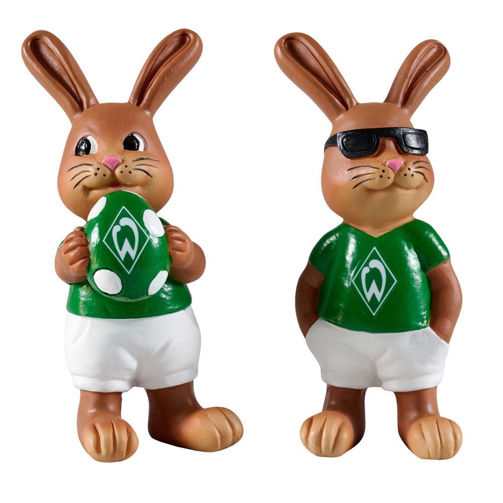 Werder Bremen Dekofigur Werder Bremen Osterfiguren Ostern Hasen 2er-Set