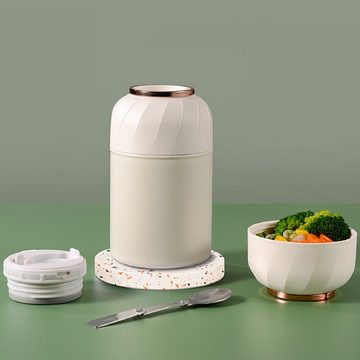 Vicbuy Thermobehälter, Edelstahl, 850ml Warmhaltebehälter Lunchbox Löffel
