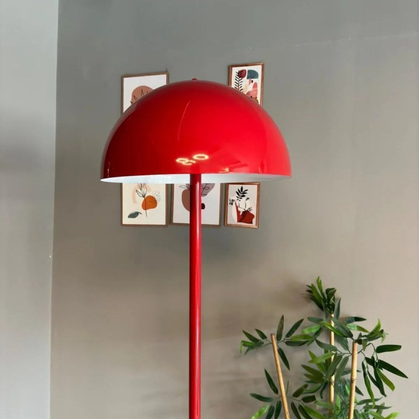 Bamyum Stehlampe Moderne Stehlampe aus Metall mit E27, ohne Leuchtmittel