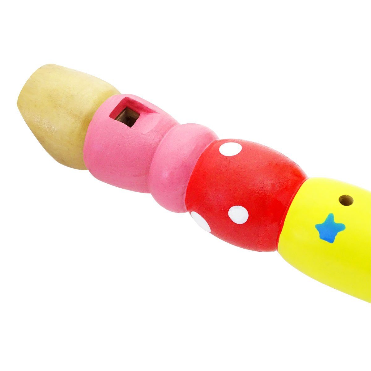 keepdrum Blockflöte Kinder-Flöte aus Holz Gelb