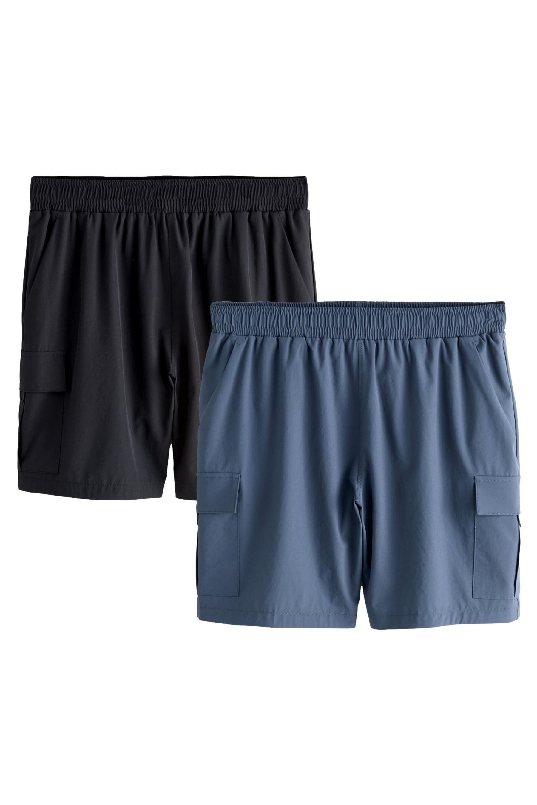 Funktionsshorts Active Gym Cargo-Trainingsshorts, 2er-Pack
