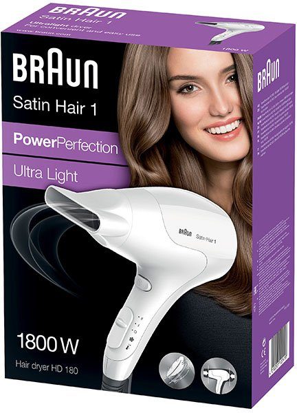 Braun Haartrockner Braun Satin Hair 1800 Perfection, Power und W, ergonomisch Kompakt 1