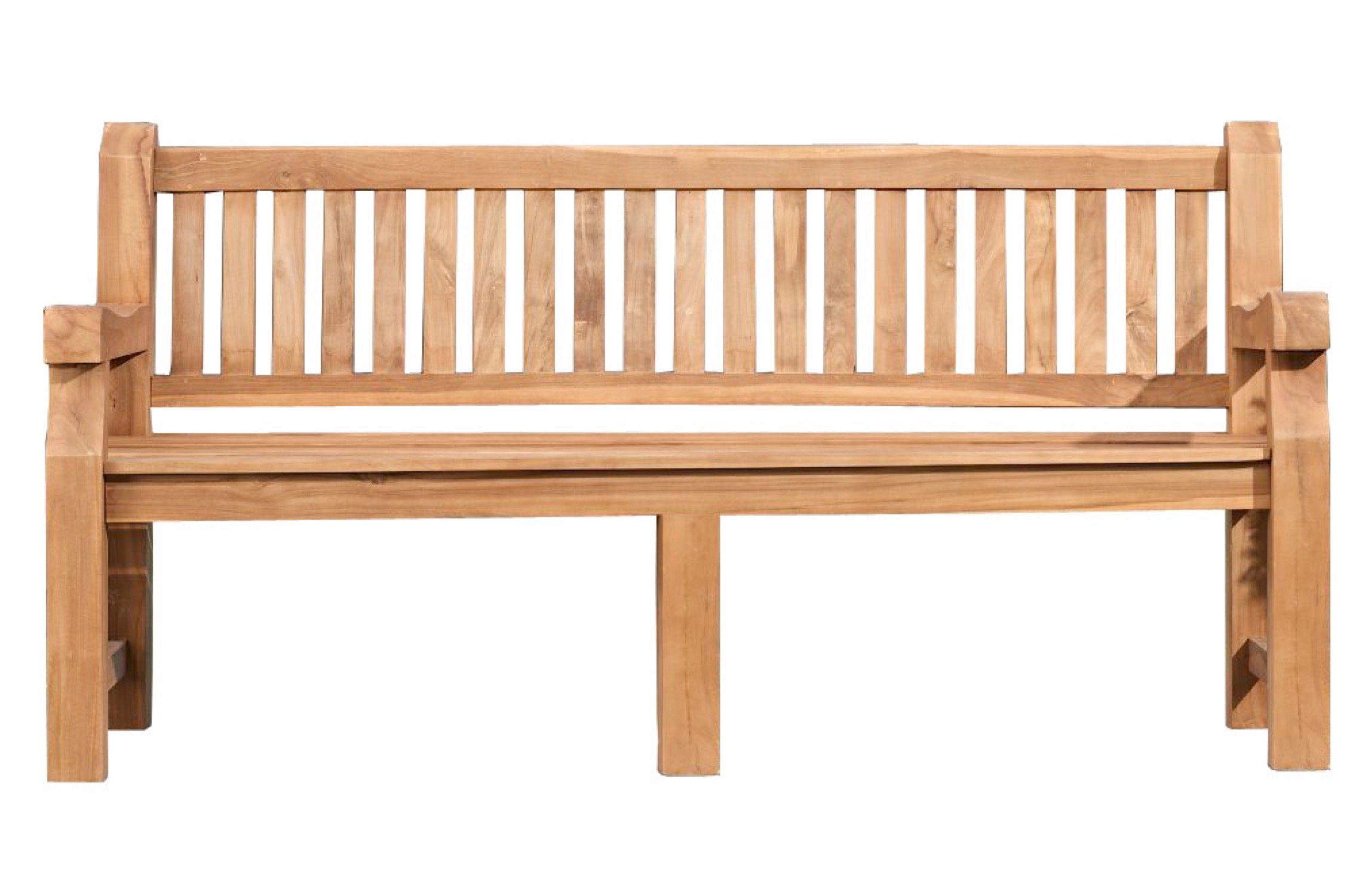 TPFGarden Gartenbank Jacky-N, Teak-Holz Sitzbank massiv Garten Bank Sprossen-Design Breite 220cm