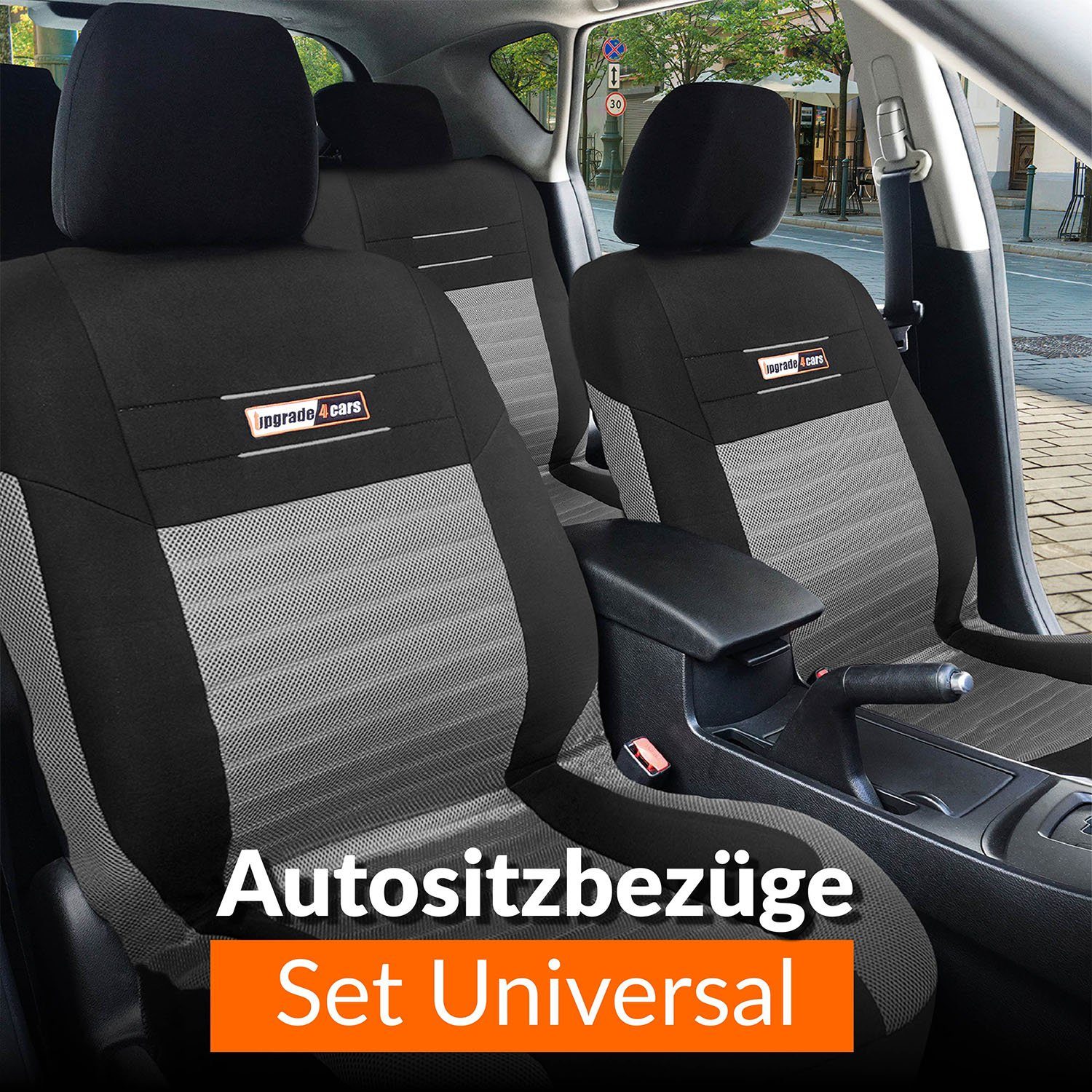 Upgrade4cars Autositzbezug Set Universal, Komplettset, 9-teilig