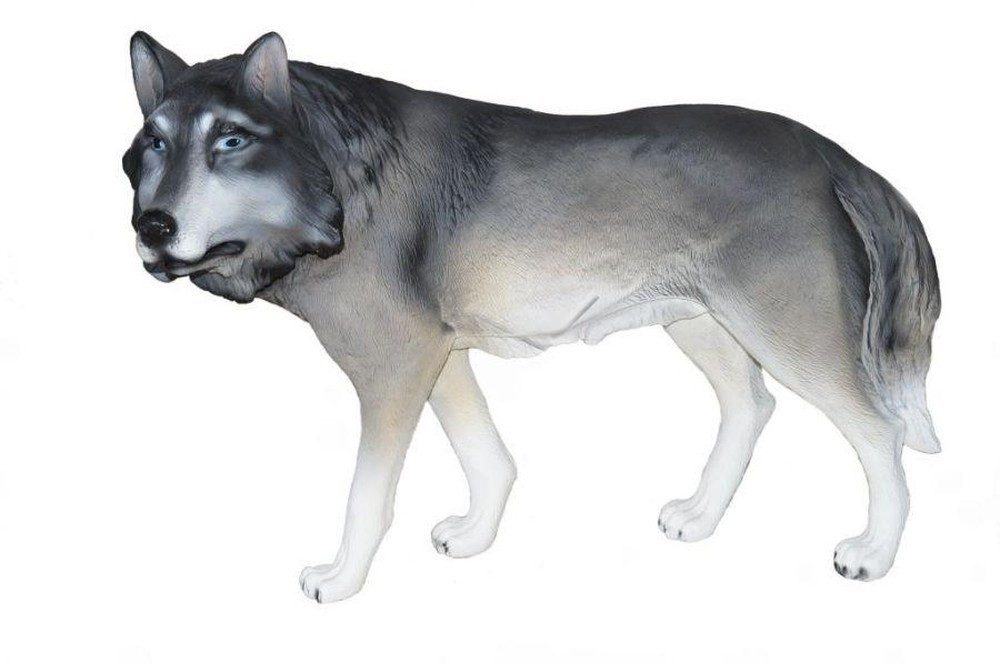 JVmoebel Dekofigur Wolf Statue aus Polyresin für Garten und Terrasse, Made in Europa