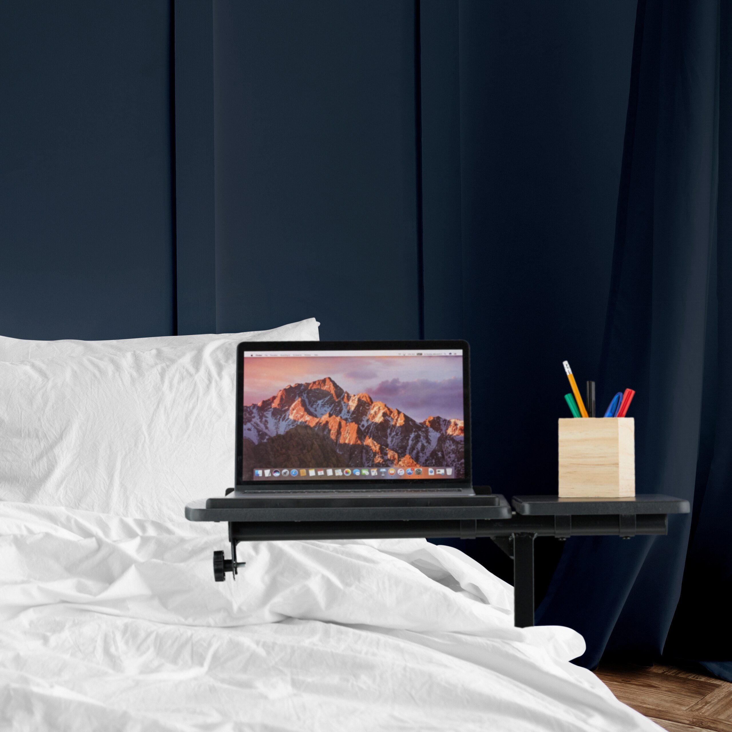 relaxdays Laptoptisch höhenverstellbar mit Rolle