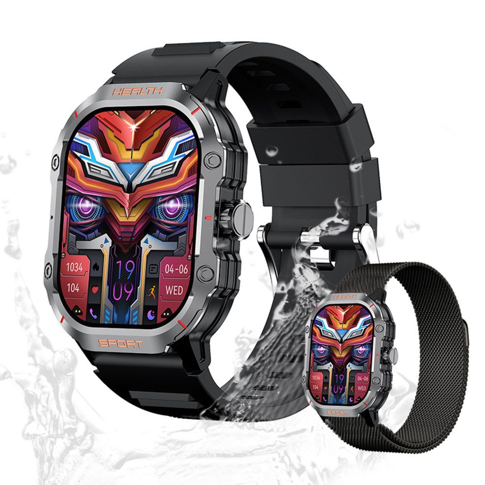Herren's AMOLED Display 260mAh Akku IP67 Wasserdicht Smartwatch