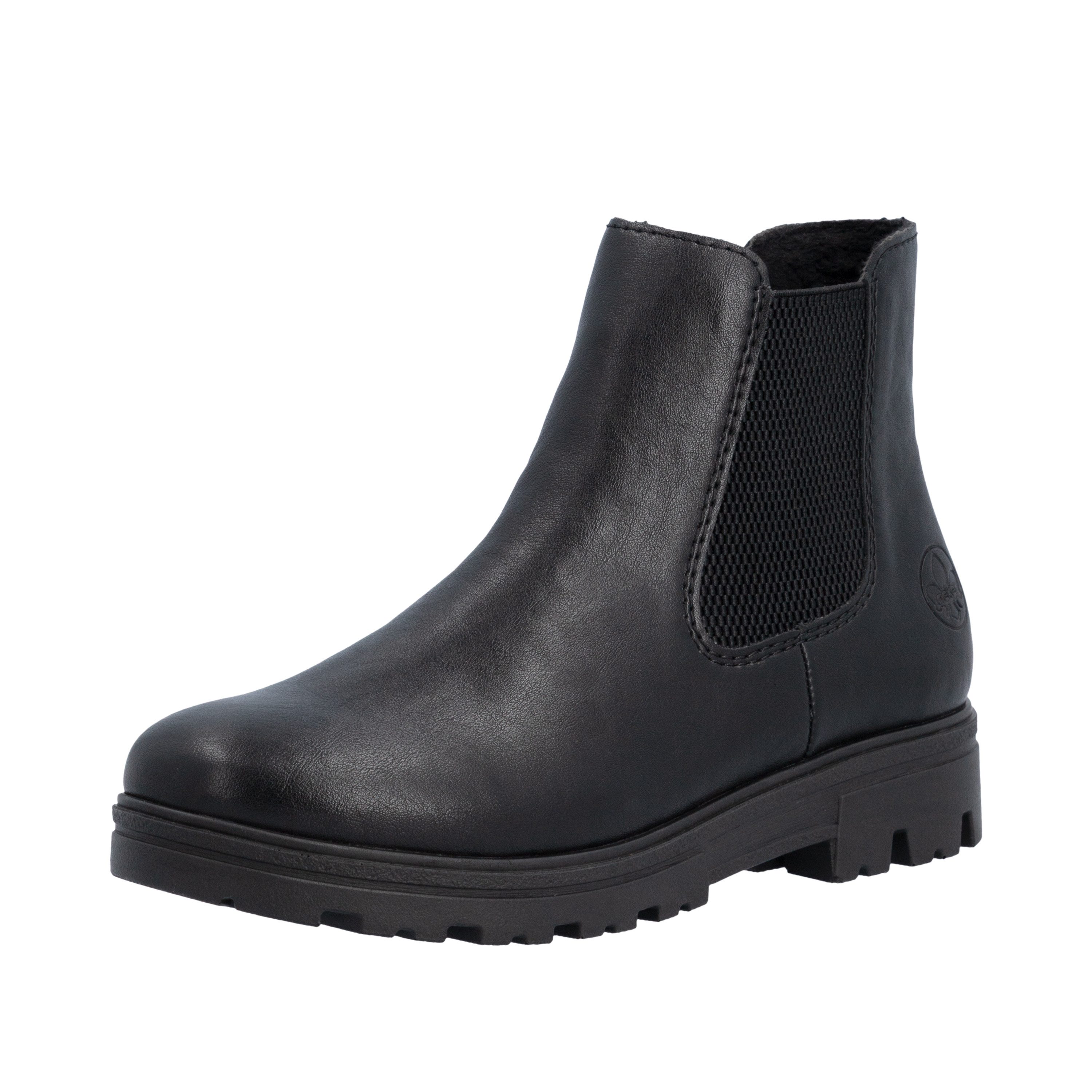 Rieker Chelseaboots Blockabsatz, Stiefelette mit praktischem Innenreißvreschluss
