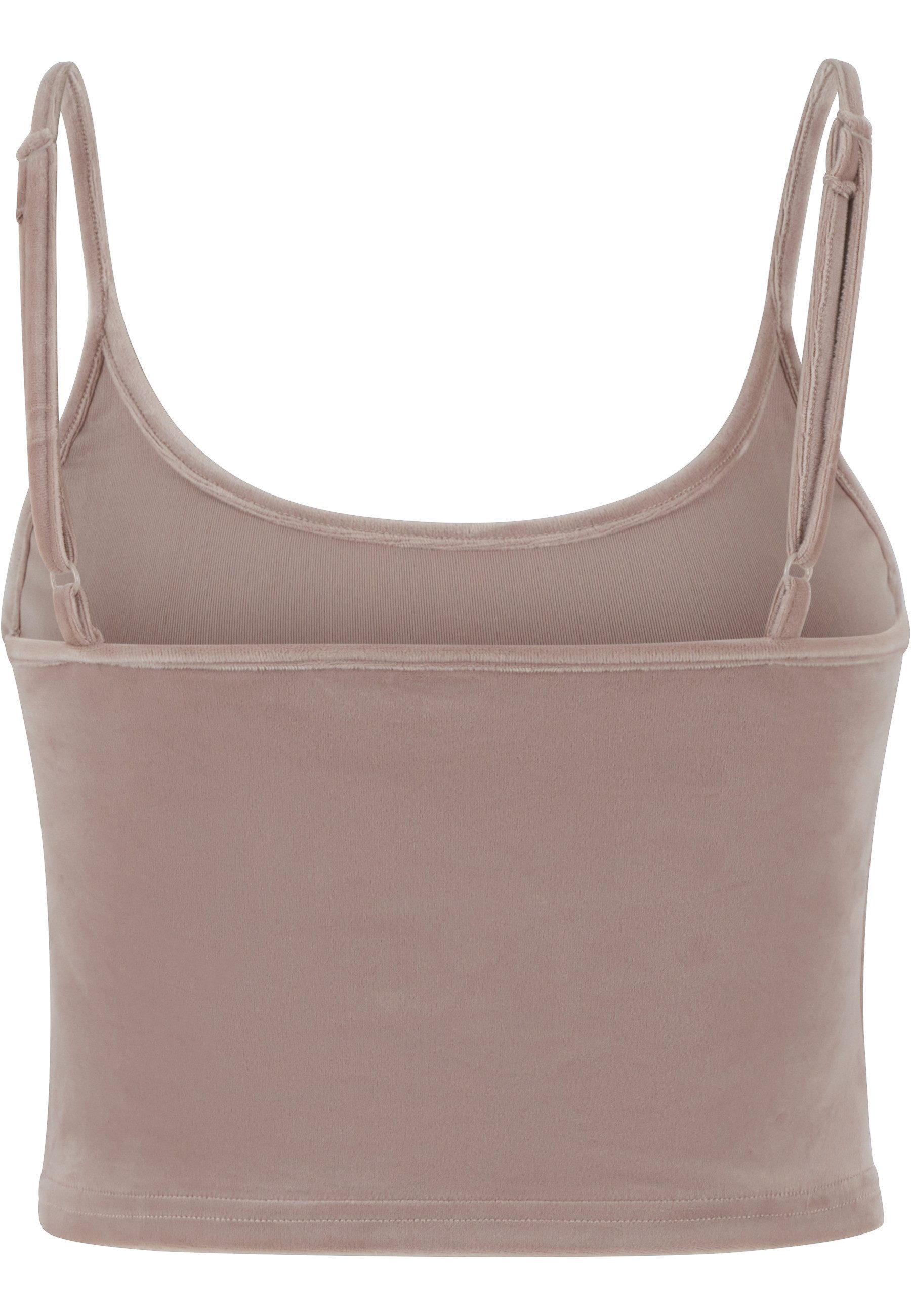 URBAN CLASSICS Tanktop Urban Classics Ladies Short Velvet Top günstig online kaufen