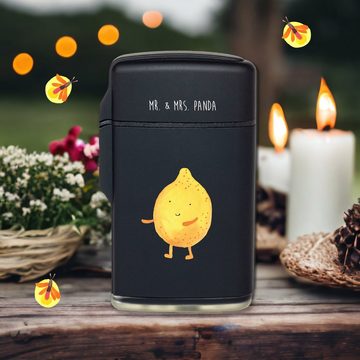Mr. & Mrs. Panda Feuerzeug Beste Freunde Zitrone - Schwarz - Geschenk, Tiermotive, fehlende Keyw (1-St), Einzigartiges Design