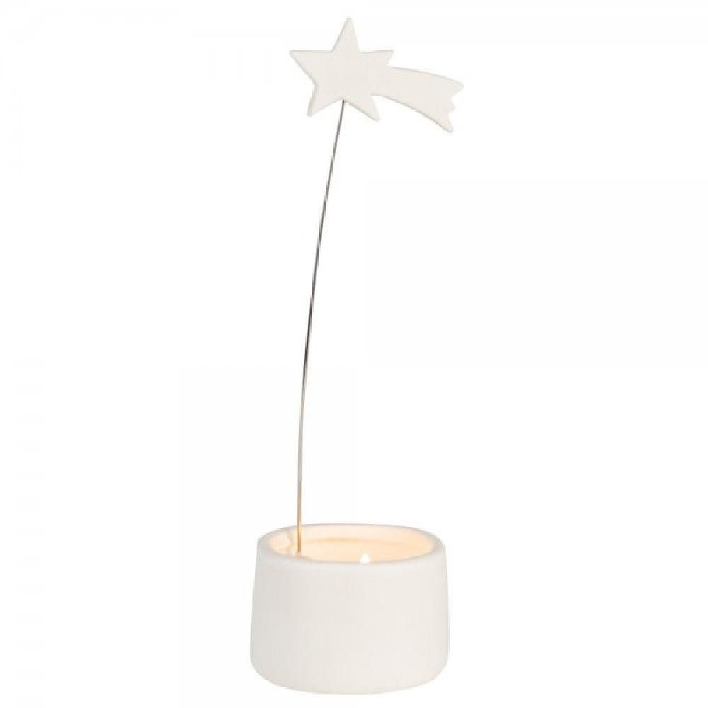 Räder Windlicht Design Teelichthalter Wunschlicht Sternschnuppe Weiß günstig online kaufen