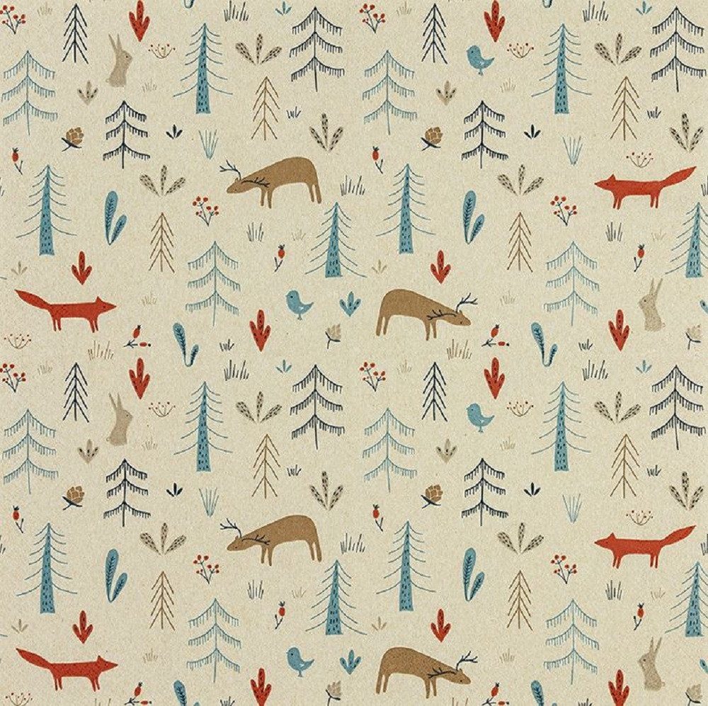 HOME FASHION Papierserviette Motivservietten, recyceltes Tissue ECO LINE Alltag, Tischdeko, (20 St), Servietten, Sommer, Frühling, Herbst, Winter Kollektion